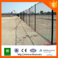 Abnehmbare grüne Ral6005 PVC-Beschichtung Kanada temporäre Zaun